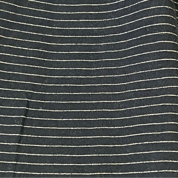 Old Navy Women's Black and Gold Striped Leggings - Picture 7 of 7